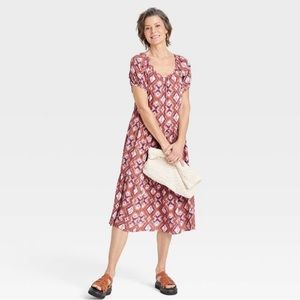 Knox Rose Cognac Tiered Maxi Dress